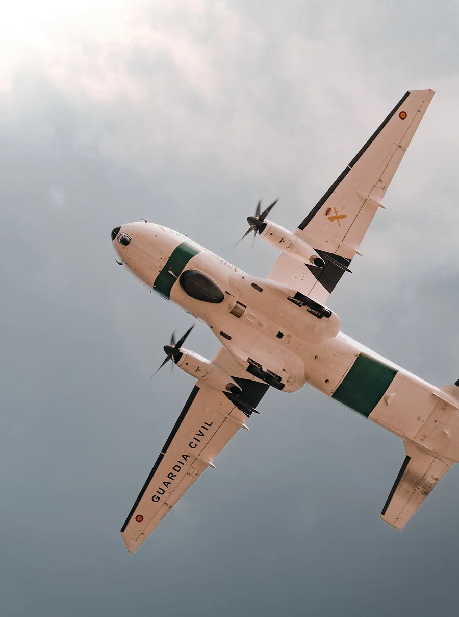 Guardia Civil aircraft at the Gijón air show