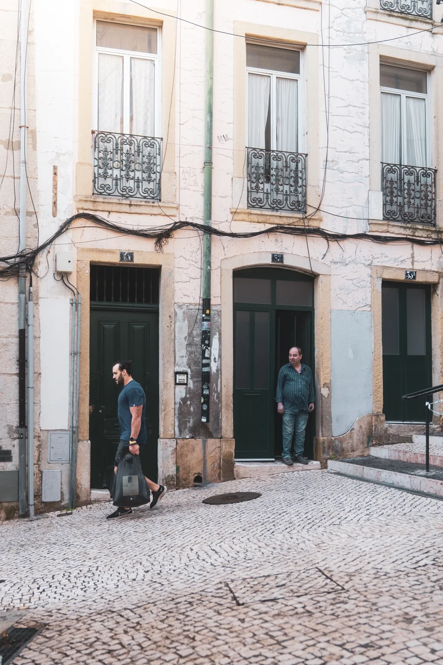 People on a Lisbon street